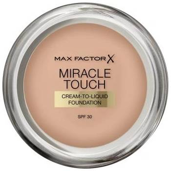 MAX Factor Miracle Touch Cream-To-Liquid SPF30 хидратиращ кремообразен фон дьо тен 11.5 g нюанс 045 Warm Almond