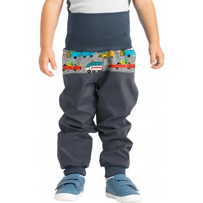 Unuo Batolecí softshellové kalhoty bez zateplení Basic Tm. Šedá ZOO na výletě