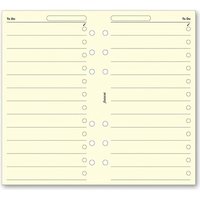 Filofax Nezabudni, krémové náplň osobných diárov