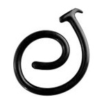 Ouch! Ass Snake дилдо за анална игра, черно 100 см (P24309)