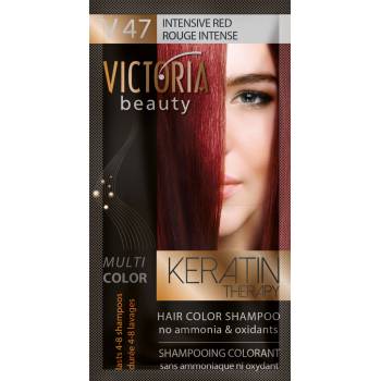 Victoria Beauty Keratin Therapy tónovací šampón na vlasy V 47 Intensive Red 4-8 umytí
