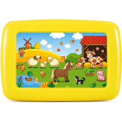 TVAR Podnos žltý farma 18,6x13,7cm