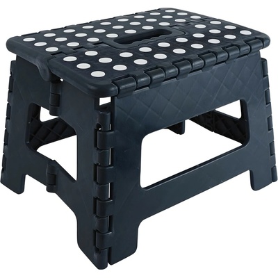 HARAHU Skladací taburet Čierna 22 cm KP38320