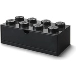 LEGO Кутия за съхранение за бюро, с чекмеджета, LEGO "Brick 4x2", черна 40211733 (40211733)