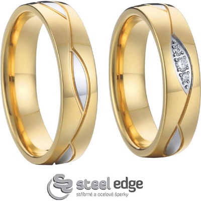 Steel Wedding Snubné prstene chirurgická ocel SSPL006