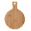 Horecano Бамбукова кръгла дъска с дръжка 19/14/0.7cm (BW1052S) (0116254)