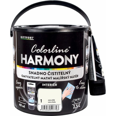 KITTFORT Colorline Harmony 2,5 l extra biela matná