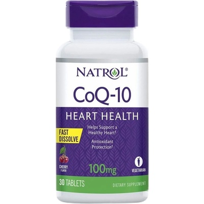 Natrol CoQ-10 100 mg / Fast Dissolve [30 Дъвчащи таблетки]