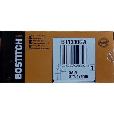 Bostitch hřebíčky BT13 - 30 mm pozink 5000 ks v bal. BT1330GA