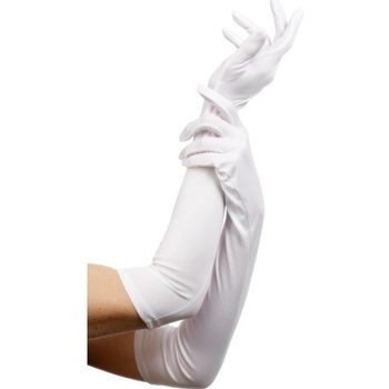 Látkové rukavice bílé 52 cm