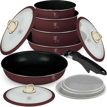 Berlinger Haus Комплект съдове с подвижна дръжка 12 части Leonardo Collection BERLINGERHAUS Berlingerhaus | Lilav | Home | UNI