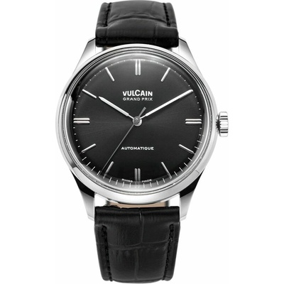 Vulcain Grand Prix - čierna - Black Alligator