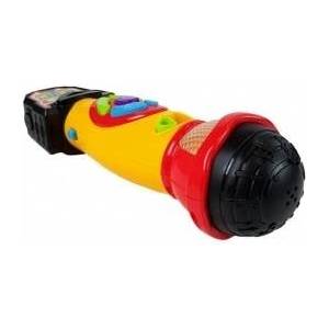 LEAN Toys Yellow- Black Karaoke Microphone Recording Songs