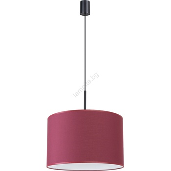 Sollux SL. 1852 - Пендел на кабел NEVIA 1xE27/15W/230V Ø 40 см, червен (SLX1587)