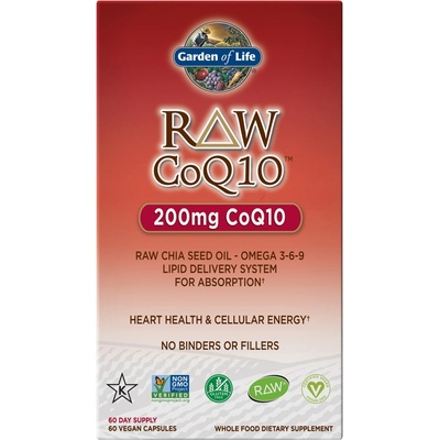 Garden of Life RAW CoQ10, 60 Veg Capsules