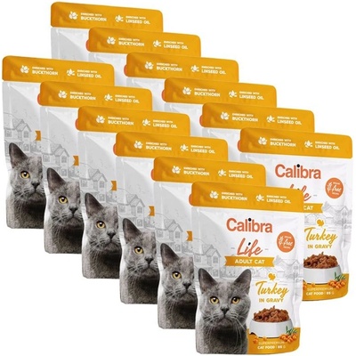 Calibra Cat Life Adult Turkey in gravy 12 x 85 g