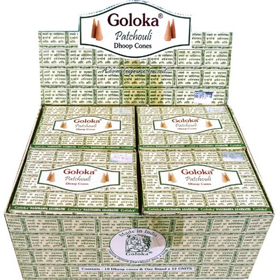 Goloka Vonné kužely Patchouli 10 ks – Zboží Dáma