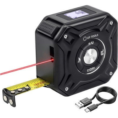 UF Tools UF-TOOLS ролетка с лазерен далекомер 40м, черен (KS-206008 black)