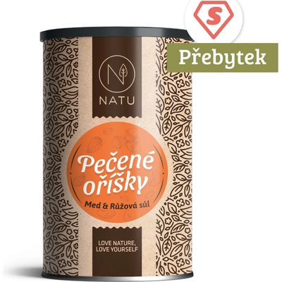 NATU Pečené oříšky s medem a solí 500 g