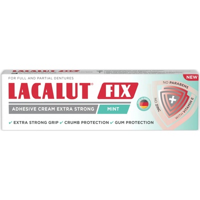 Lacalut Fix extra silný fixačný krém mätový 40 g