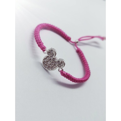 Детска сребърна гривна Мини Маус