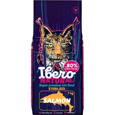 Ibero Natural Cat Sterilized Salmon 7 kg