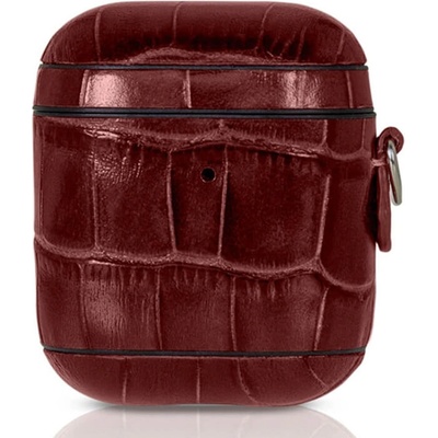 Torrii Защитен калъф Torrii Bamboo Leather Case за Apple Airpods / Apple Airpods 2, естествена кожа, червен (TOR-AP-B03)