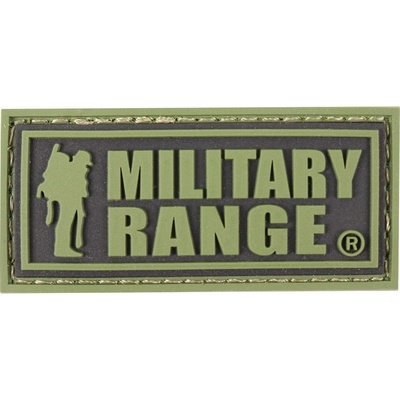 Nášivka MILITARY RANGE veľká ZELENÝ nápis