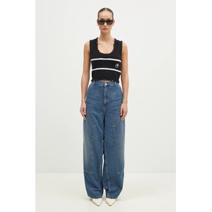 AMBUSH Памучен елек Destroyed Rib Round Neck (BWHT003F24KNI0011031)