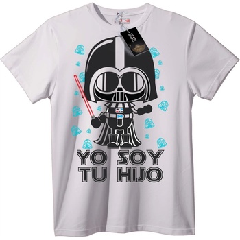 NOONEBRAND Тениска Darth Vader 'Аз Съм Твой Син' - S, White