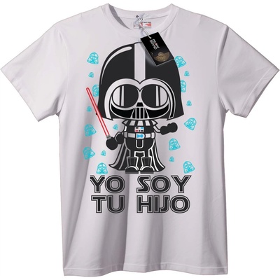 NOONEBRAND Тениска Darth Vader 'Аз Съм Твой Син' - S, White