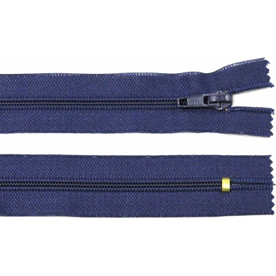 Spirálový zip no.5 nerozepínací 14cm tmavě modrý