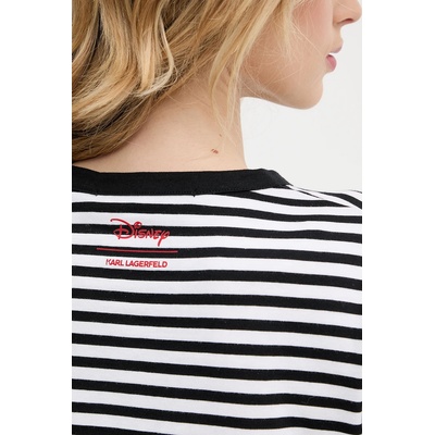 Karl Lagerfeld Памучна блуза с дълги ръкави Karl Lagerfeld KL X DISNEY (A3W17091)