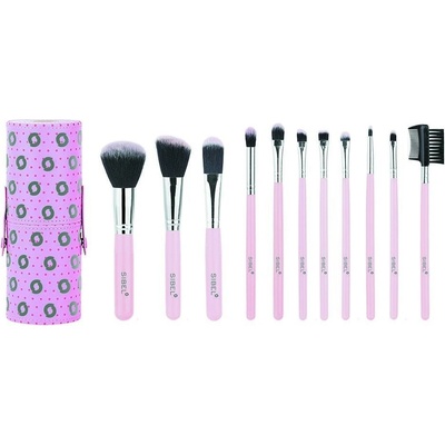 Sibel set pink flamingo set kozmetických štetcov 11 ks