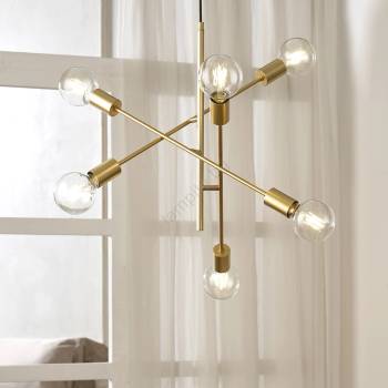 Onli - Пендел CROSS 6xE27/22W/230V (OL0410)