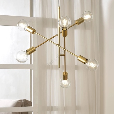 Onli - Пендел CROSS 6xE27/22W/230V (OL0410)