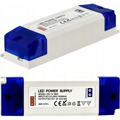 BERGE Zdroj pro LED nábytek 12V - 36W - 3A - IP20 PS-ME-12V-36W – Zboží Mobilmania