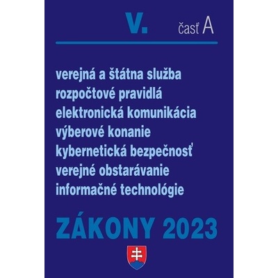 Zákony 2023 V. A - Verejná správa