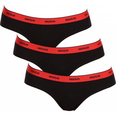 Hugo Boss 3PACK dámske nohavičky (50480157 005) čierné