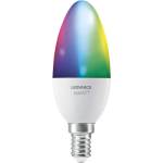 OSRAM LED SMART лампа 4.9W 470lm RGBW 200 ° Ra>80 E14 Wi-Fi тип овал, димируема - LEDVANCE LED SMART (LED485570)