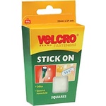 Velcro Лепенки велкро 25х25мм 24бр черни