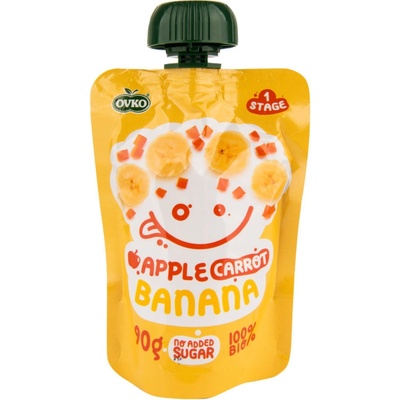 OVKO jablko mrkva Banán Bio 90 g