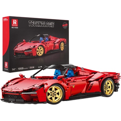 Reobrix Stavebnice sportovní auto červené 1958 ks