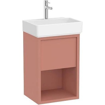 Roca Шкаф Unik Tura, 450 mm, Light Terracota, база с едно чекмеджета, долен рафт и умивалник (A852023560)