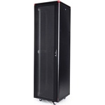 Gunko ELGP 22U 600x600 мм. , 19" Комуникационен шкаф със стъклена врата, черен (ELGP22U6060BL111)