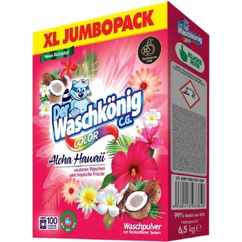 Waschkonig Prací prášok Color Aloha Hawaii 6,5 kg 100 PD