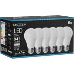 Mexen Nova 6x LED крушка E27, A60, 9W, Неутрална - 4000K, 945 lm - L100-E27-0940-01x06 (L100-E27-0940-01x06)