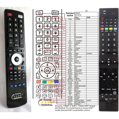 GENERAL HITACHI RC5100 - съвместимо дистанционно управление на марката General (RC5100)