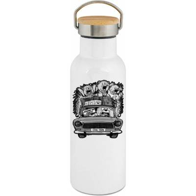 123TRIKO termoska Jedeme na chatu, V2, černý tisk 500 ml