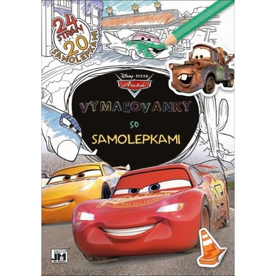Omalovánky se samolepkami Auta